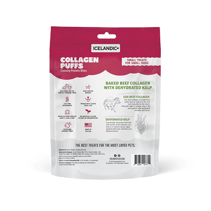 Icelandic+ Beef Collagen Puffs with Kelp Treats - 1.3oz