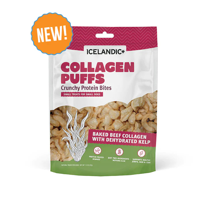Icelandic+ Beef Collagen Puffs with Kelp Treats - 1.3oz