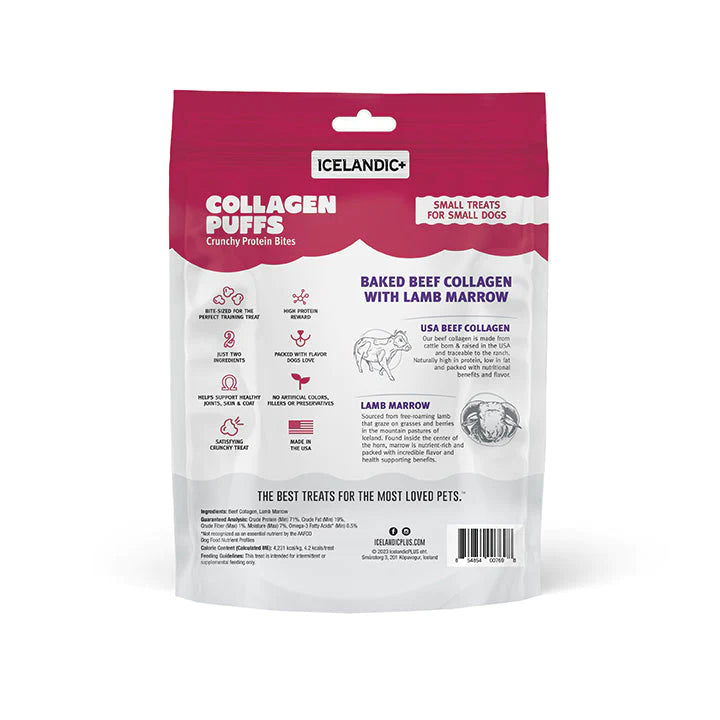 Icelandic+ Beef Collagen Puffs with Marrow Treats - 1.3oz