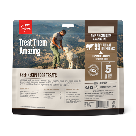 ORIJEN FD TREATS - BEEF RECIPE - Woofur Natural Pet Products
