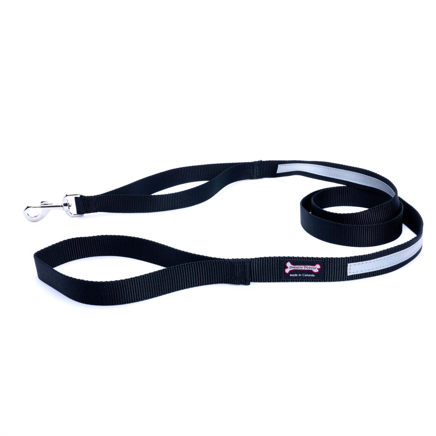 Smoochy Poochy - 1" x 6' Solid Nylon Reflective Leash