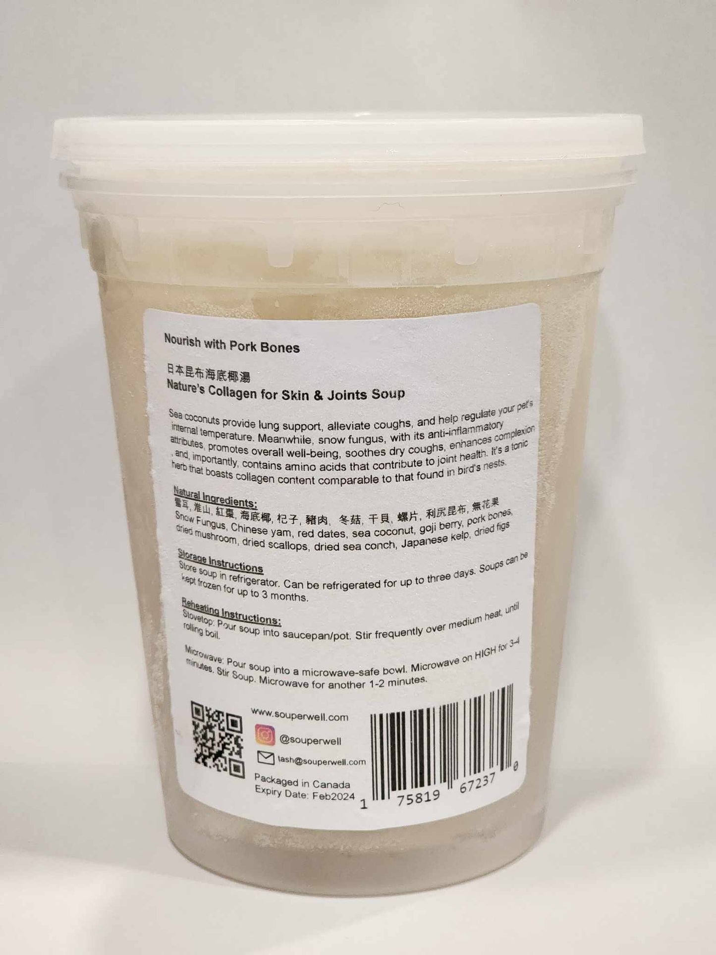Souper Well - Nourish Bone Broth w/Pork Bones