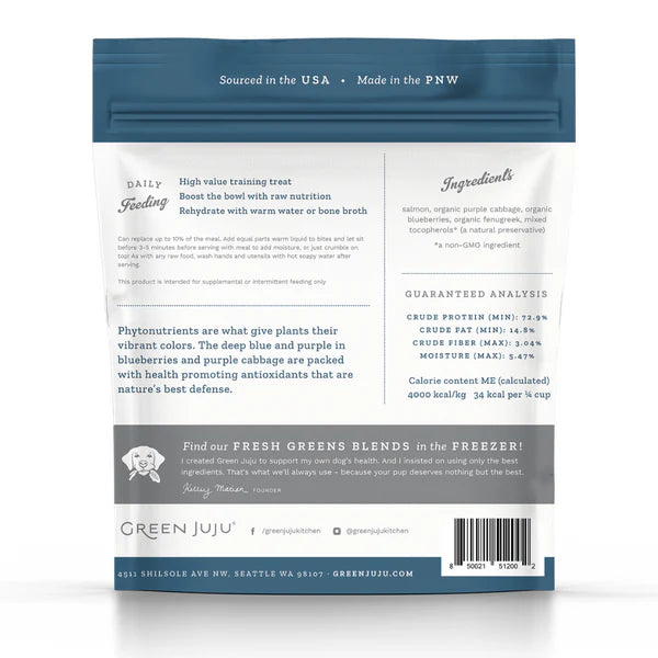 Green Juju - Freeze Dried Salmon Blue 85g
