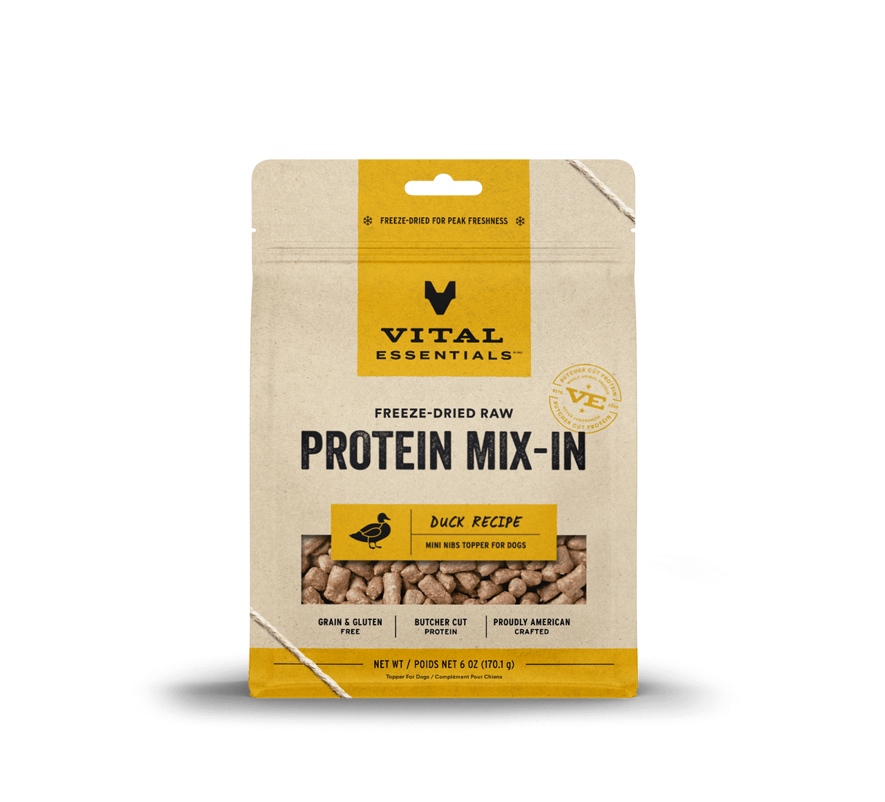 Vital Essentials - Protein Mix-In Mini Nibs Duck Topper for Dogs (6oz)