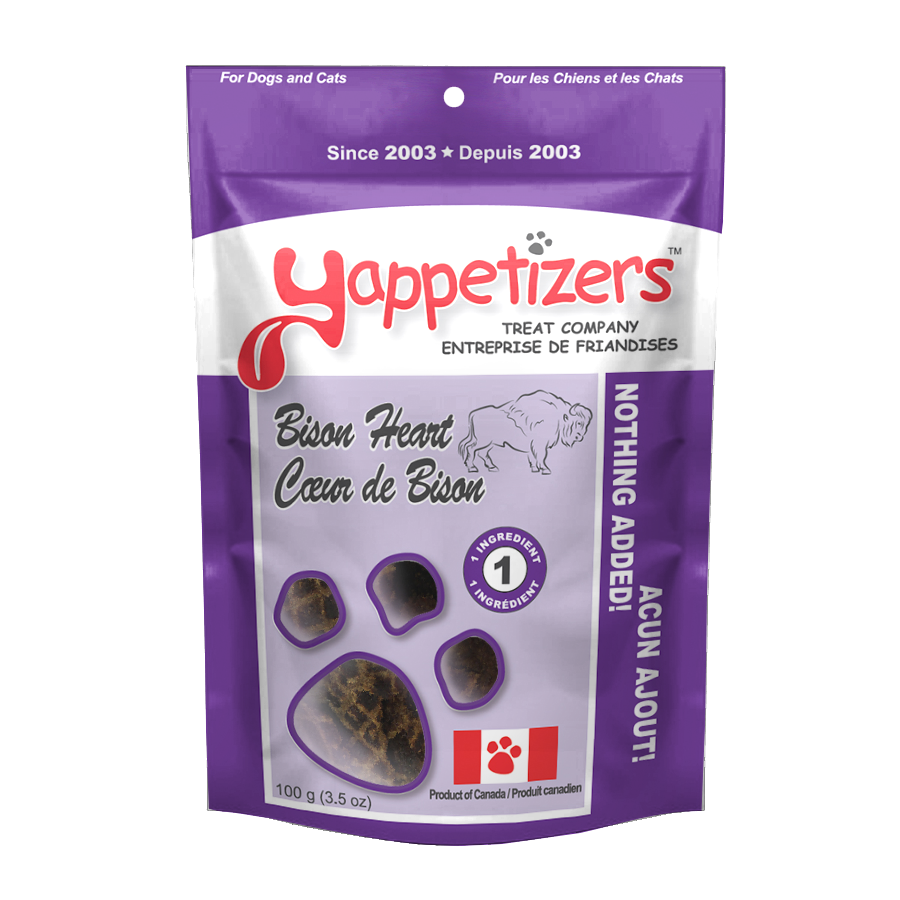 Yappetizers Bison Heart Treats