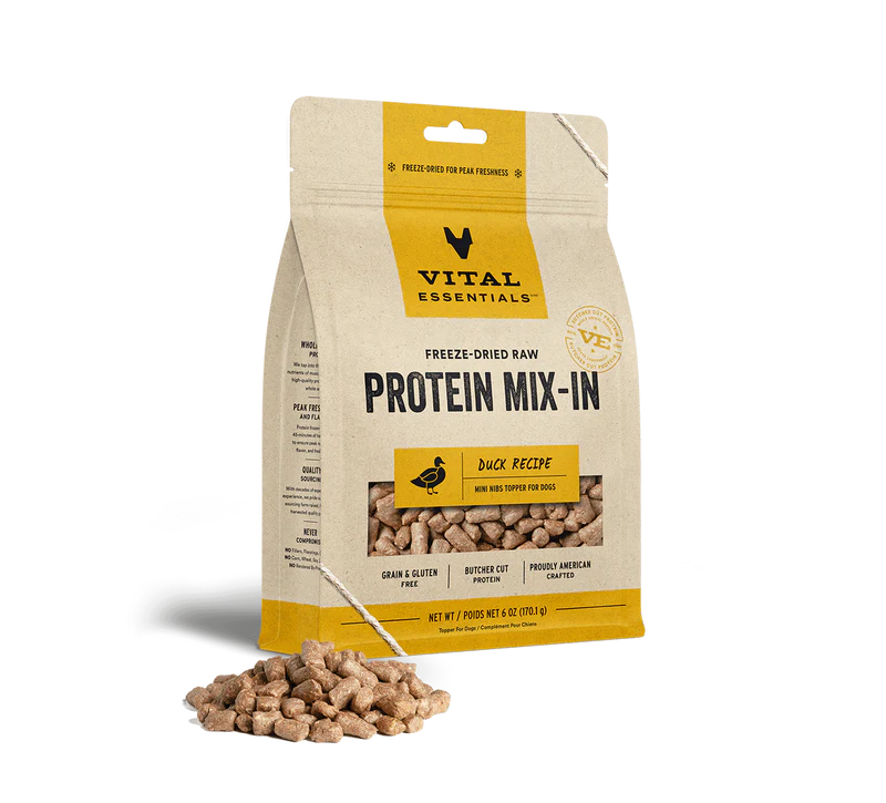 Vital Essentials - Protein Mix-In Mini Nibs Duck Topper for Dogs (6oz)