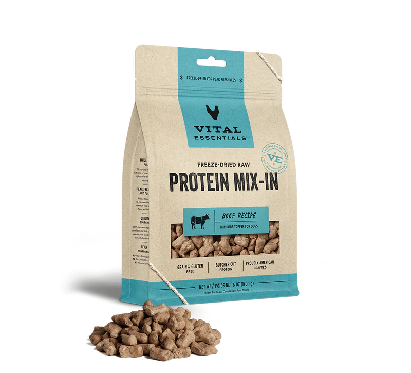 Vital Essentials - Protein Mix-In Mini Nibs Beef Topper for Dogs (6oz)