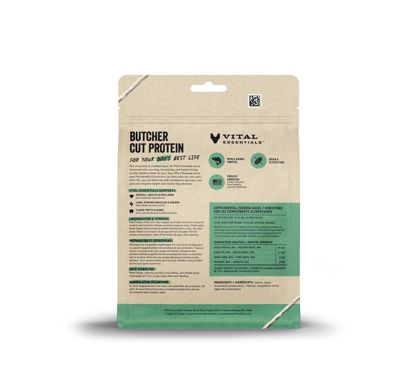 Vital Essentials - Protein Mix-In Mini Nibs Salmon Topper for Dogs (6oz)