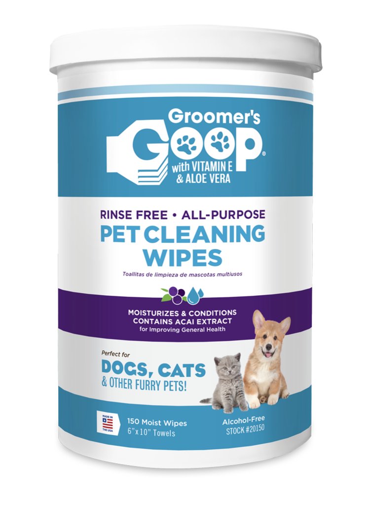 Groomer s Goop Pet Cleaning Wipes 150 ct Woofur Natural Pet