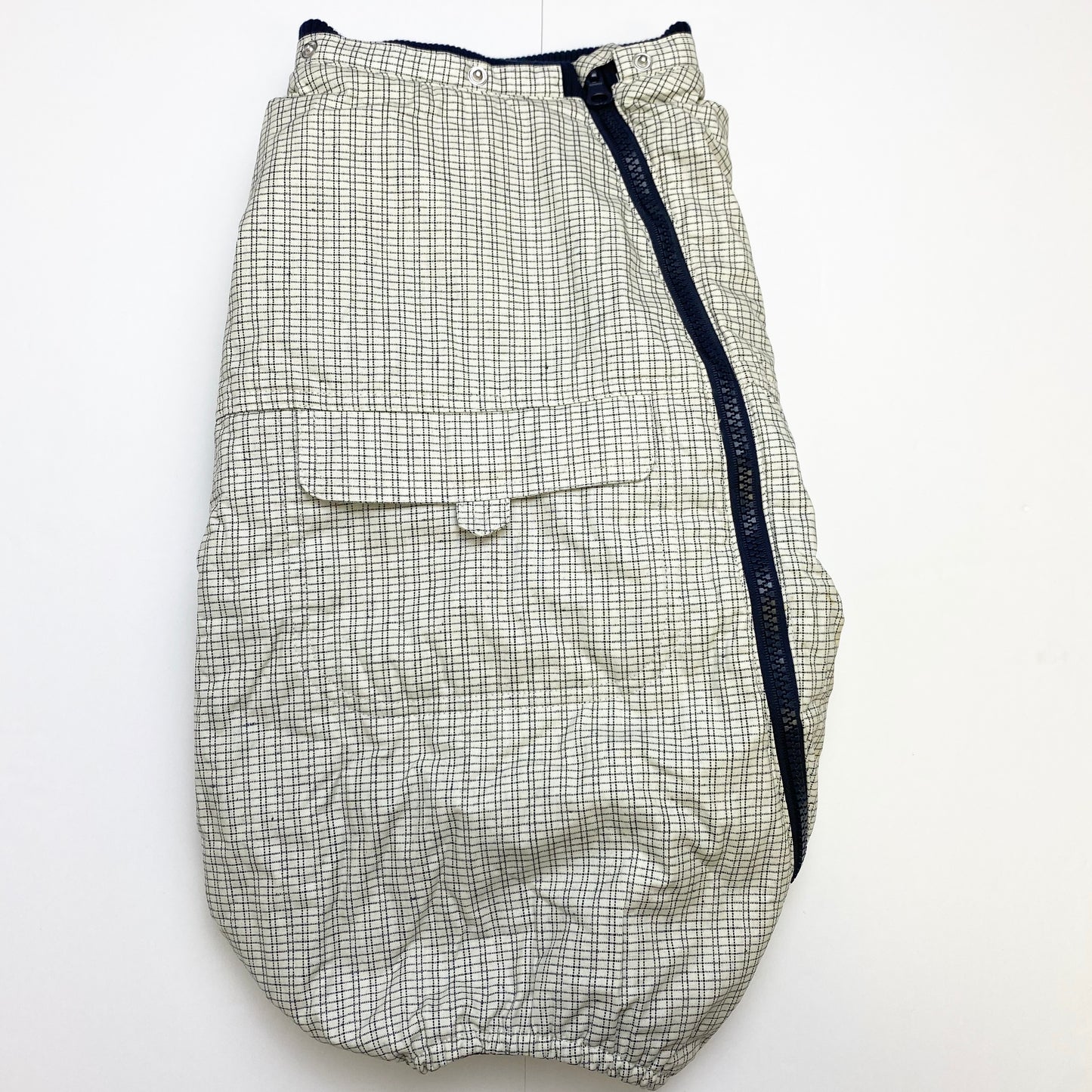 IsPet - Full Body Rain Jacket (Off-White Plaid)
