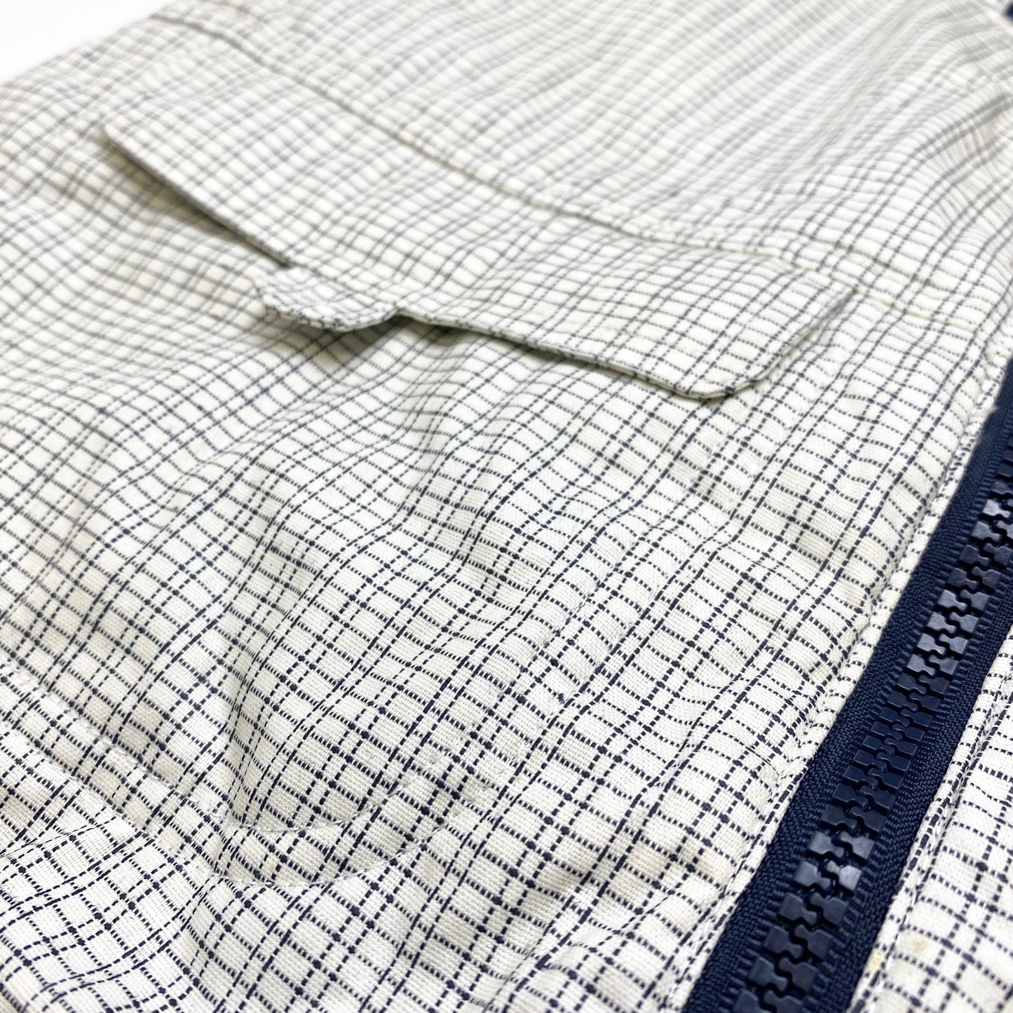 IsPet - Full Body Rain Jacket (Off-White Plaid)
