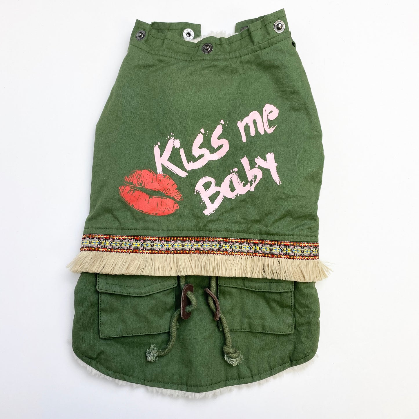 IsPet - Green "Kiss Me Baby" Jacket