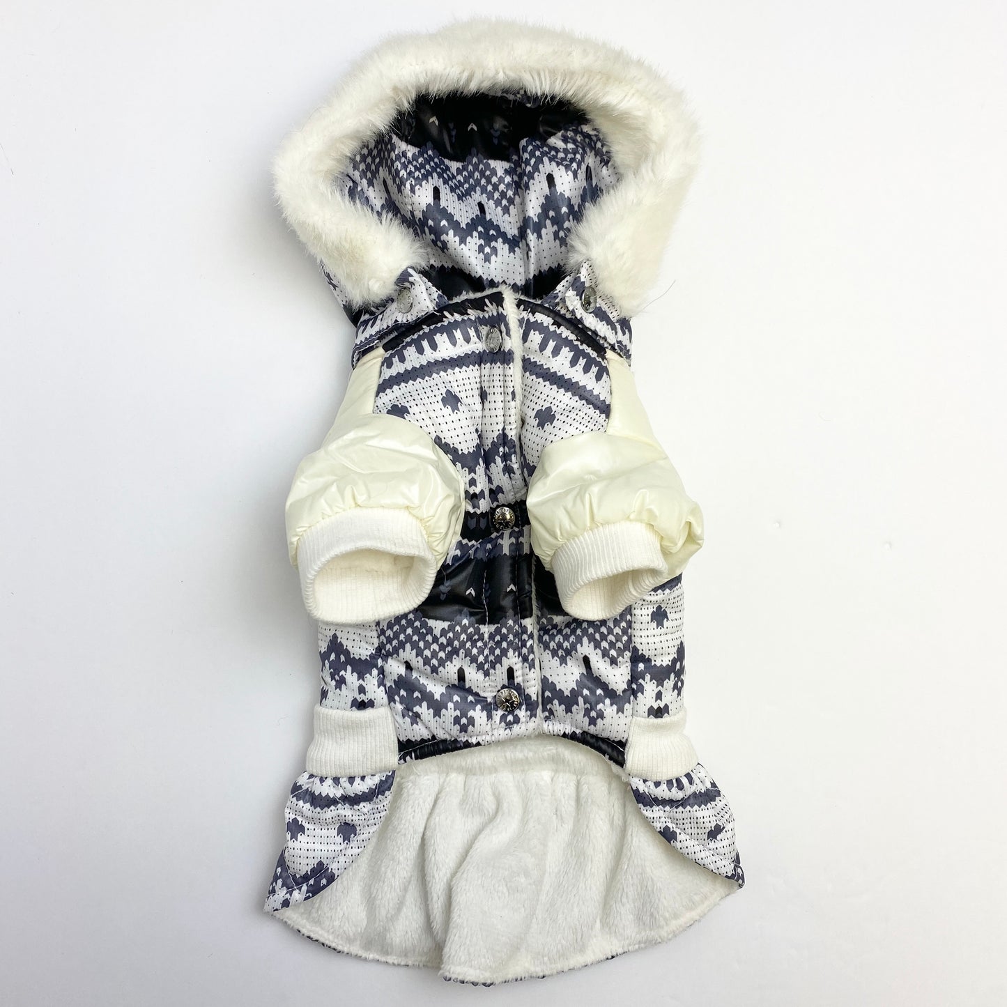 IsPet - White/Cream Patterned Jacket