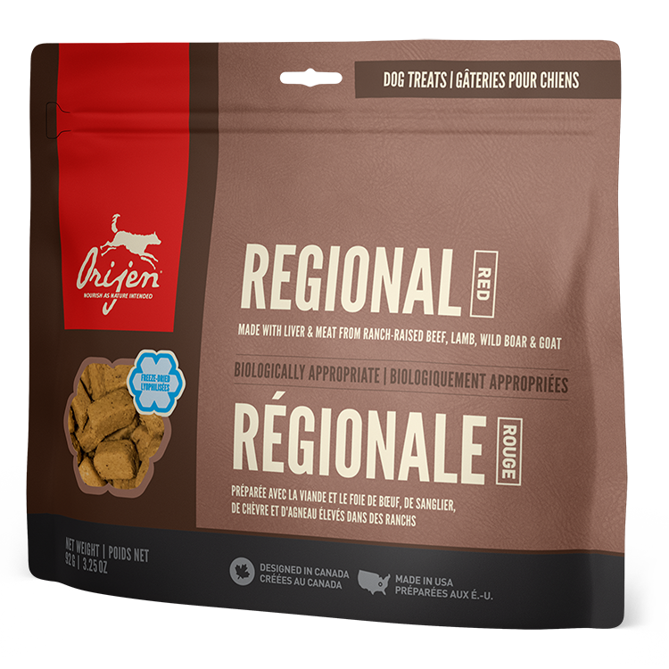 ORIJEN FD TREATS - REGIONAL RED - Woofur Natural Pet Products