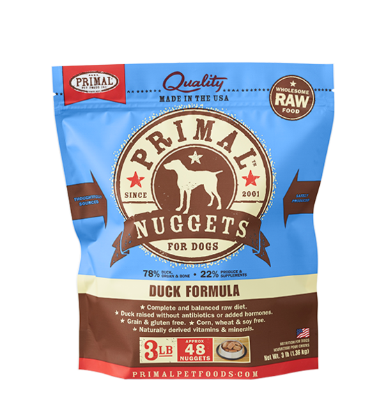 Primal Frozen - Duck - 3lbs - Woofur Natural Pet Products