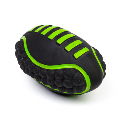 Bud'z - Latex Futuristic Football Squeaker Toy, Green 6"