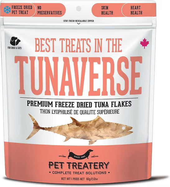The Granville Island Pet - Best Treats in the Tunaverse (Freeze Dried Tuna Flakes) - Woofur Natural Pet Products