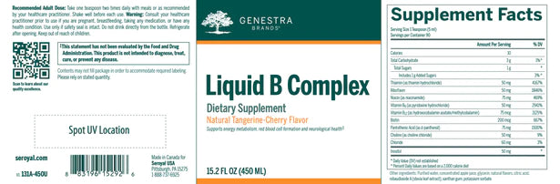 Genestra - Liquid B Complex 450mL