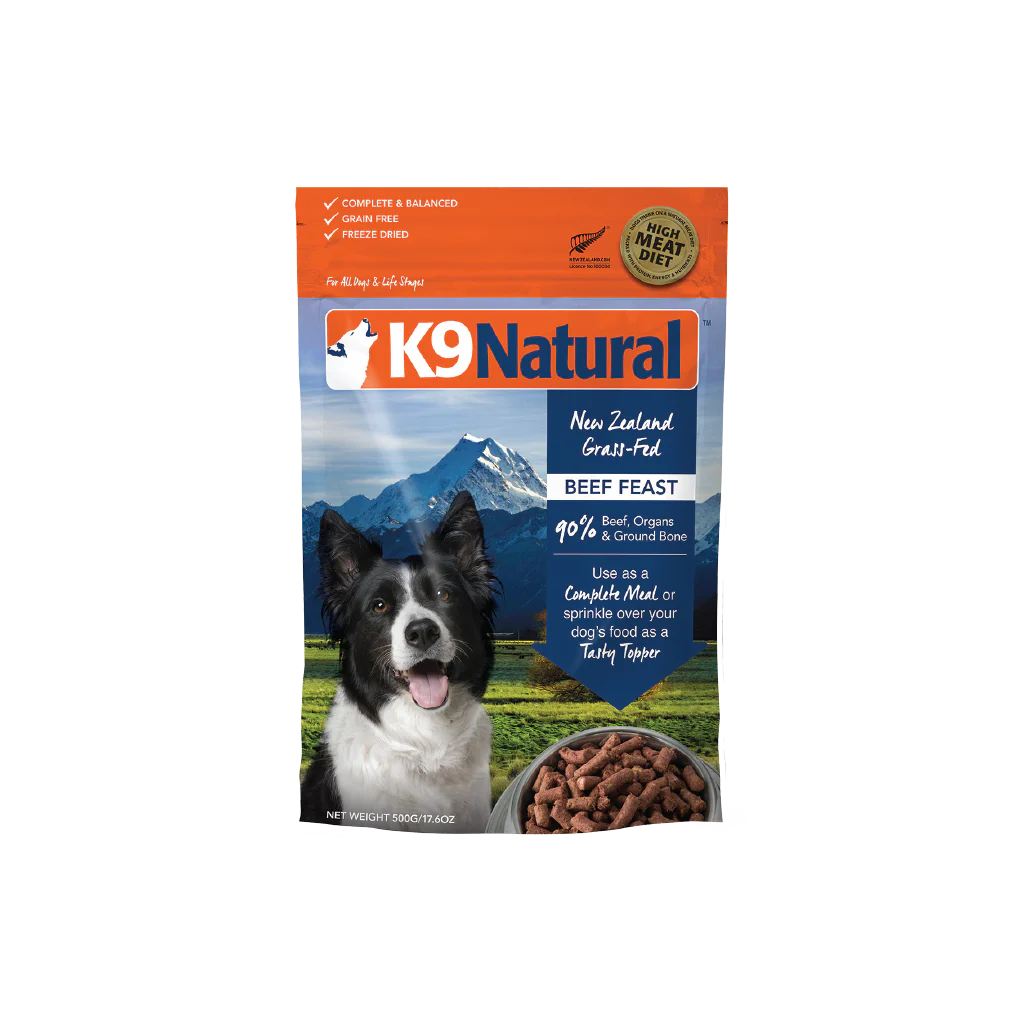 K9 NATURAL FD FOOD - BEEF FEAST - Woofur Natural Pet Products