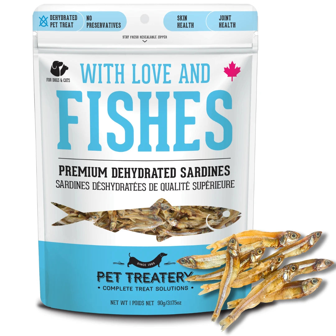 The Granville Island Pet - With Love & Fishes Dehydrated Sardine - Woofur Natural Pet Products