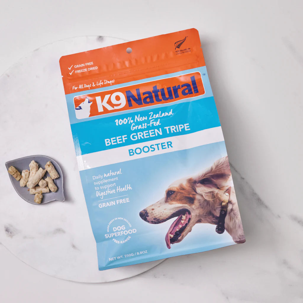 K9 NATURAL TOPPER - BEEF GREEN TRIPE - Woofur Natural Pet Products