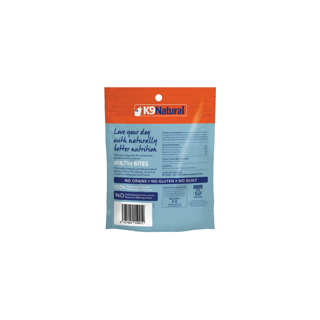 K9 Natural -  Beef and Organs Bites - Woofur Natural Pet Products