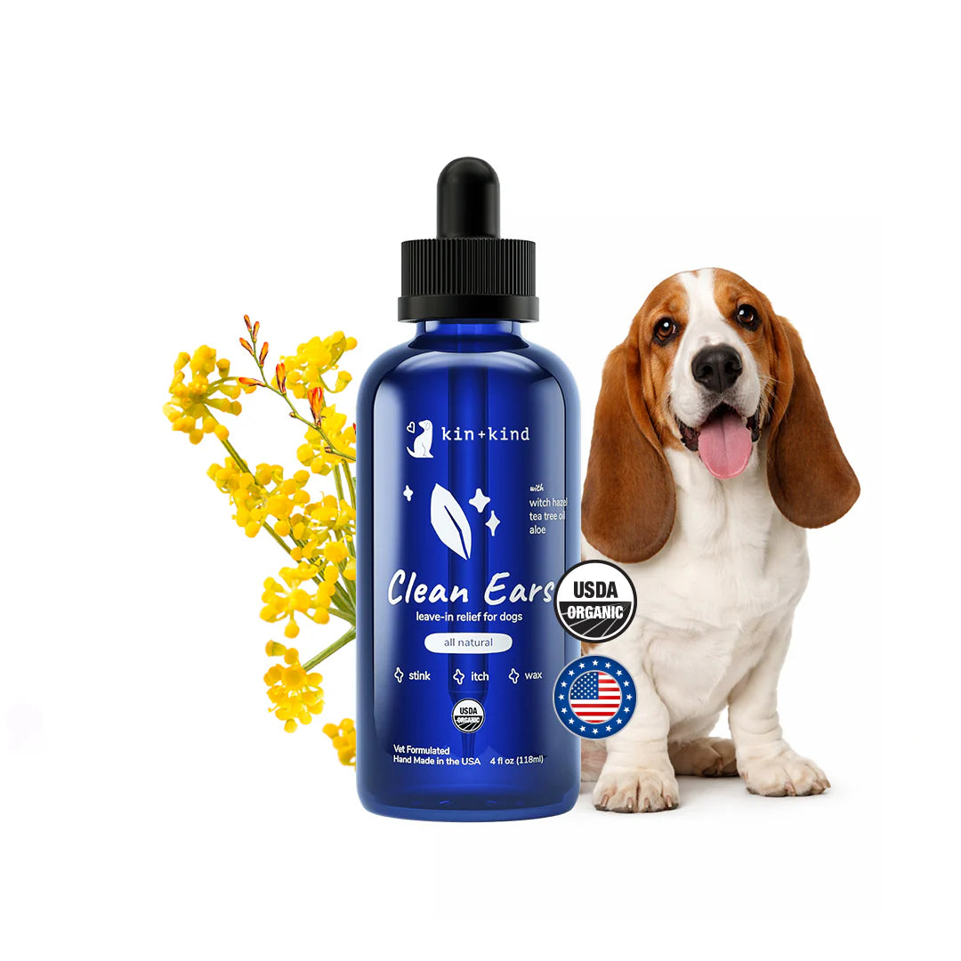 Kin + Kind - Organic Clean Ears (4oz) - Woofur Natural Pet Products