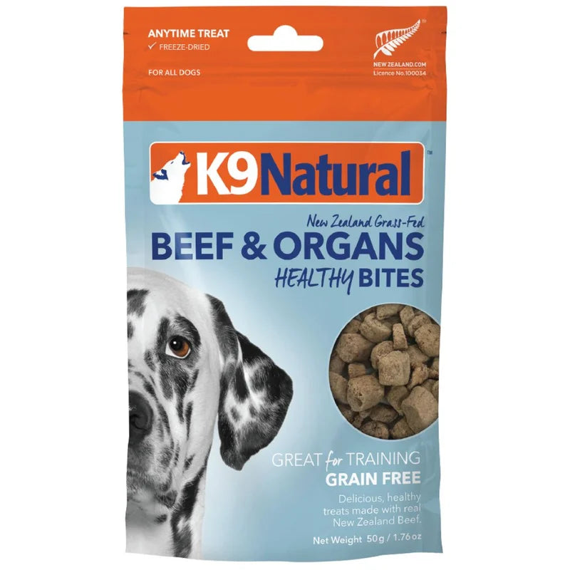 K9 Natural -  Beef and Organs Bites - Woofur Natural Pet Products