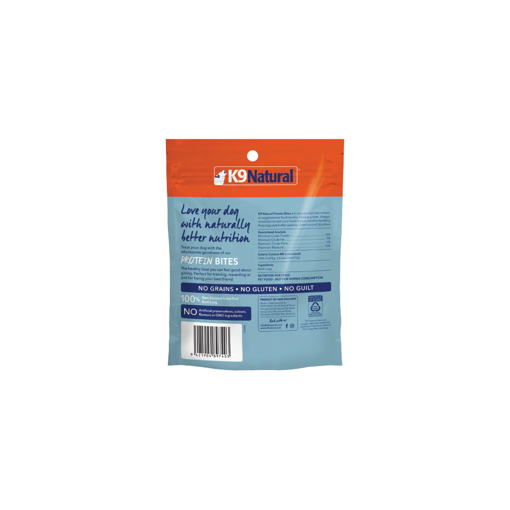 K9 Natural -  Beef Lung Bites