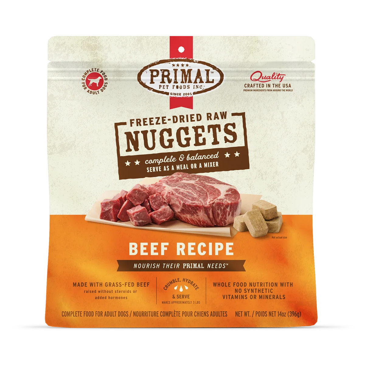 Primal Freeze Dried - Nugget Beef Recipe
