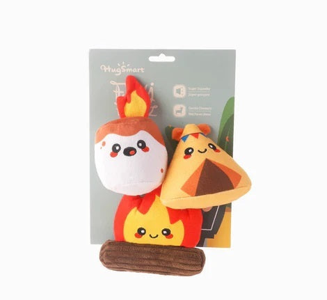 HugSmart: Fuzzy Friendz Picnic Time - Camp Hound 3pk