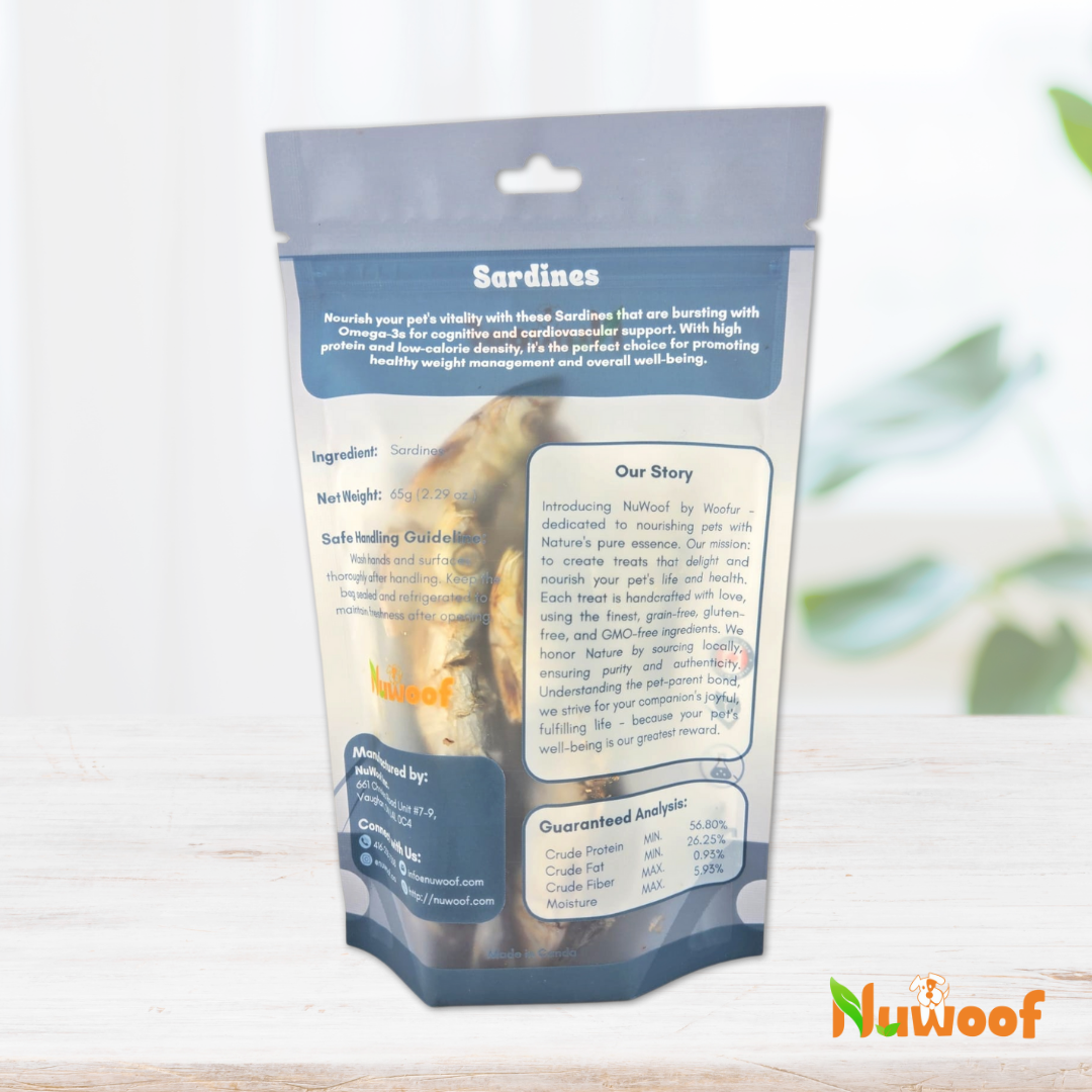 NuWoof - Dehydrated Sardine Treats