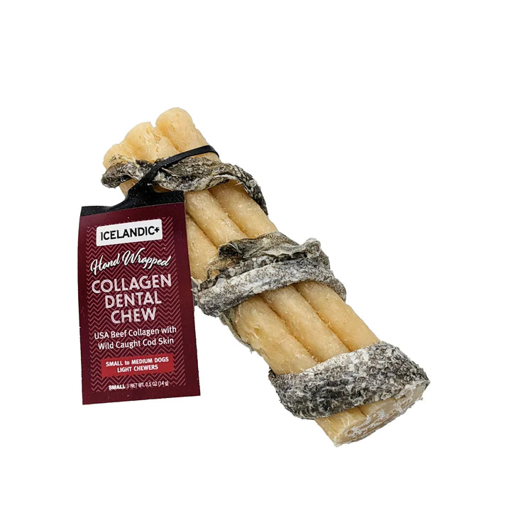 Icelandic+ Beef Collagen Dental Chew Wrapped With Cod Skin 4