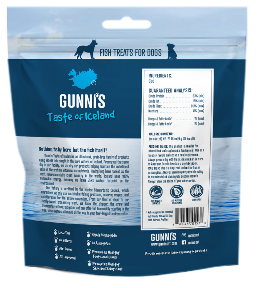 Gunni's - Cod Baby Bites - Woofur Natural Pet Products