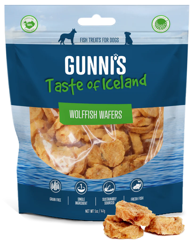 Gunni's - Wolffish Wafers - Woofur Natural Pet Products