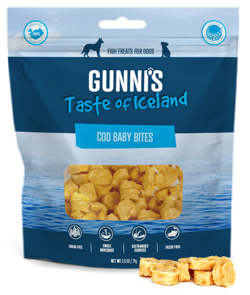 Gunni's - Cod Baby Bites - Woofur Natural Pet Products