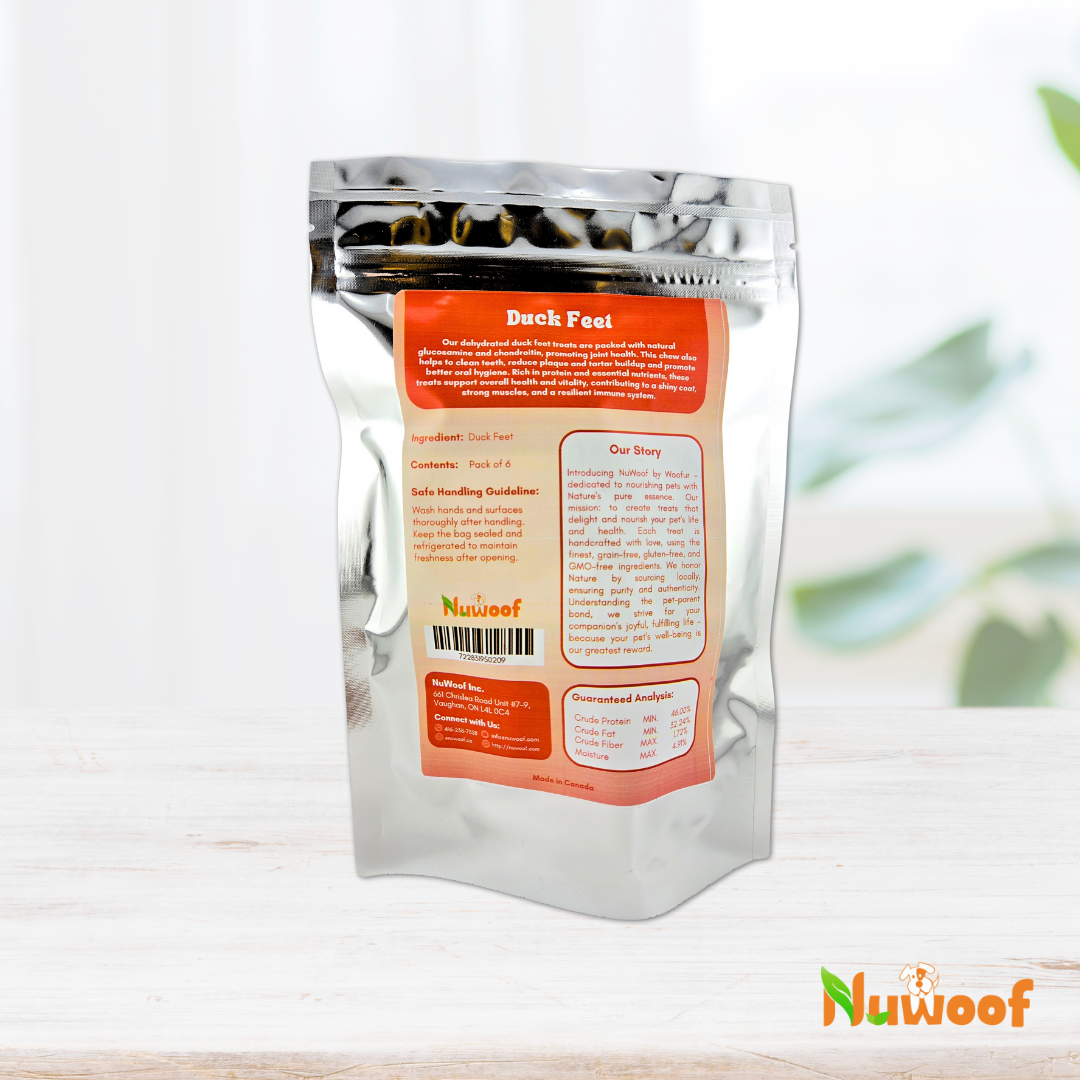 NuWoof - Dehydrated Duck Feet Chews