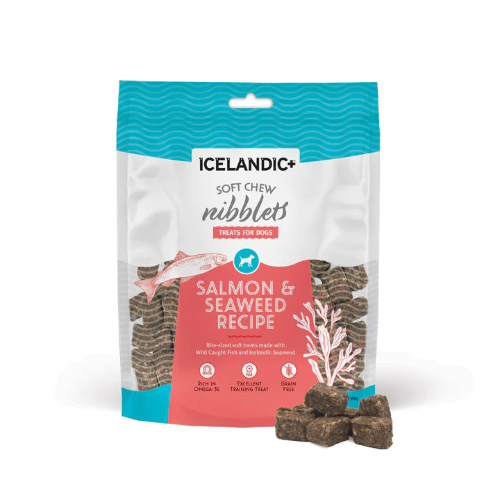 Icelandic+ Salmon & Seaweed Soft Chew Nibblets 2.5oz