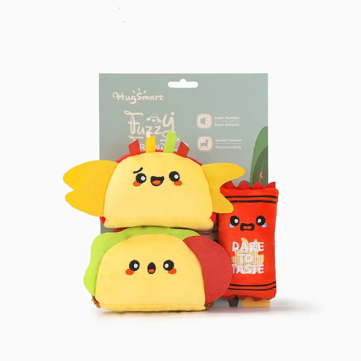 HugSmart: Fuzzy Friendz Fiesta - Taco Pupper 3pk