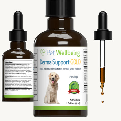 Pet Wellbeing - Derma Support Gold (Dogs) - 2oz