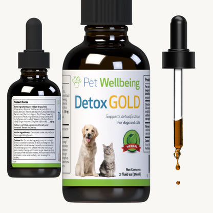 Pet Wellbeing - Detox Gold for Dogs - 2oz