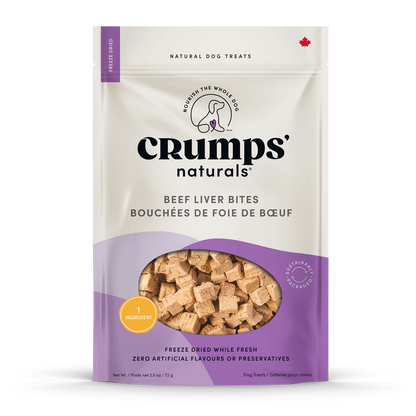 Crumps' Naturals Treats - Beef Liver Bites - Woofur Natural Pet Products