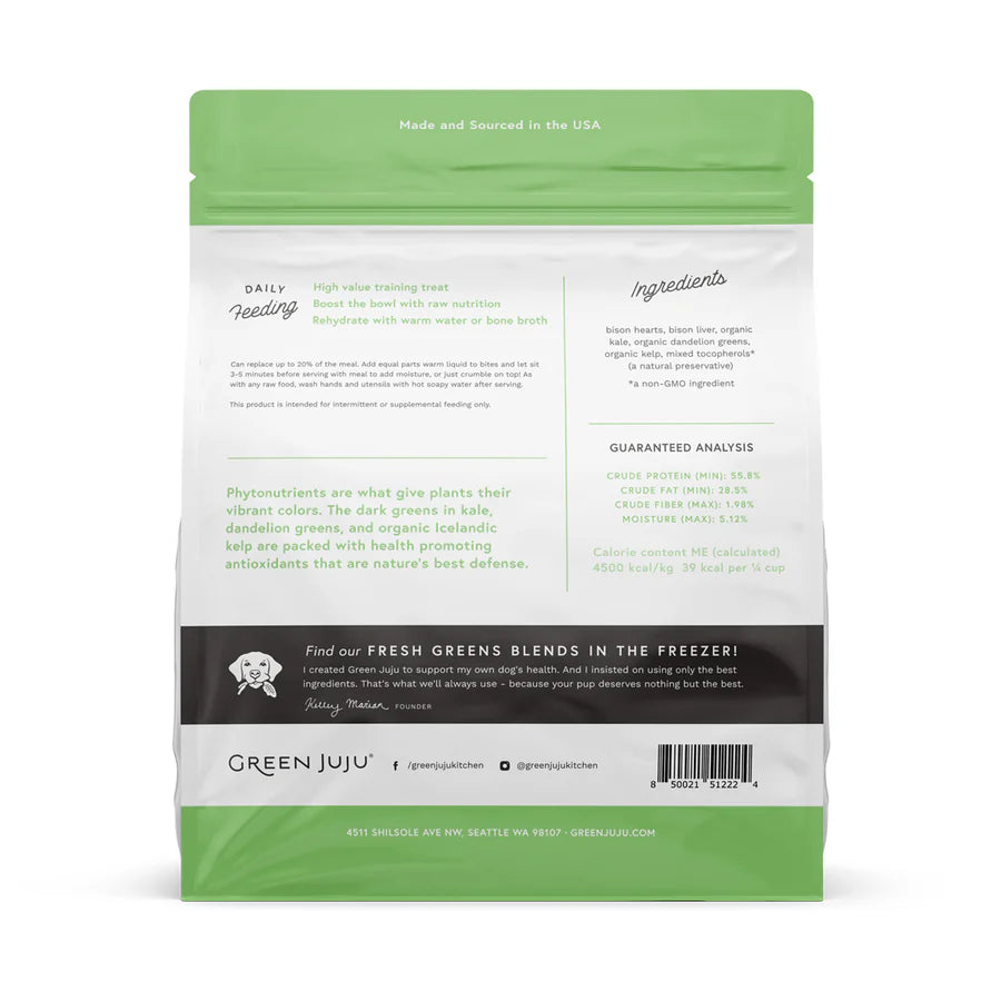 Green Juju - Freeze Dried Bison Green 70g
