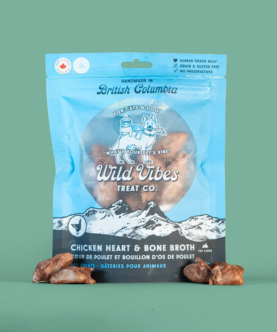 Wild Vibes - Chicken Heart & Bone Broth - Woofur Natural Pet Products