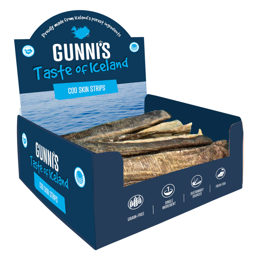Gunni's - Cod Skin Strip - Woofur Natural Pet Products