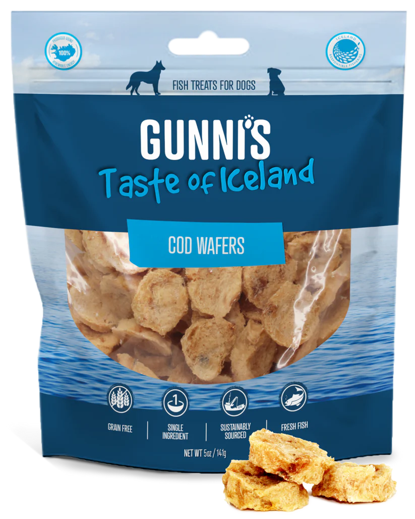Gunni's - Cod Wafers - Woofur Natural Pet Products