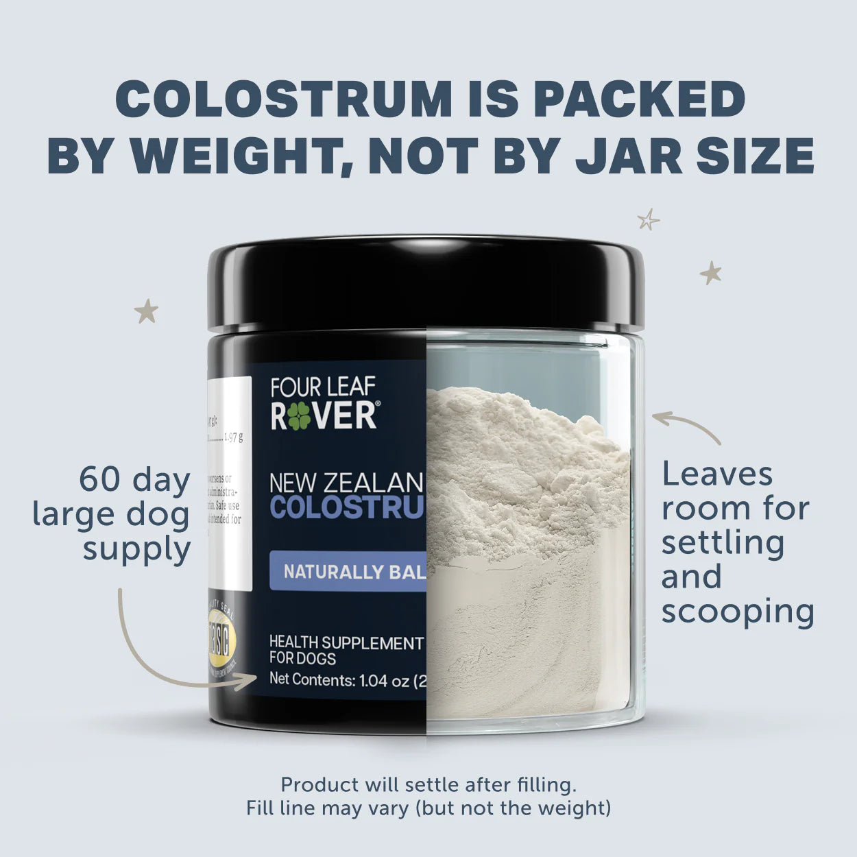 Four Leaf Rover - Bovine Colostrum - Woofur Natural Pet Products