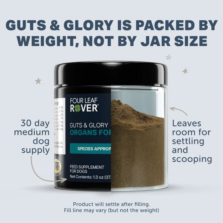 Four Leaf Rover - Guts & Glory - Grass-Fed Bovine Organs - Woofur Natural Pet Products