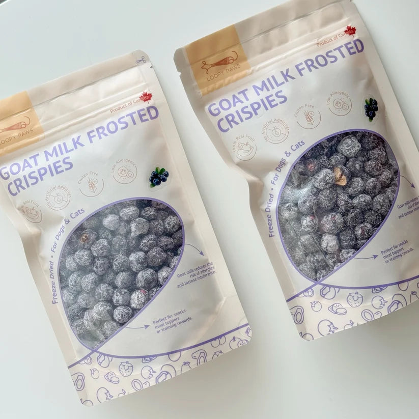 Loopy Paws - Goat Milk Frosted Crispies - Blueberry