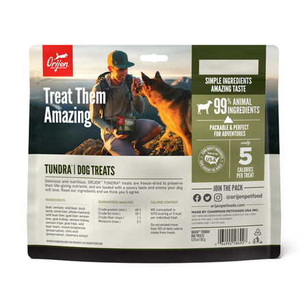 ORIJEN FD TREATS - TUNDRA - Woofur Natural Pet Products